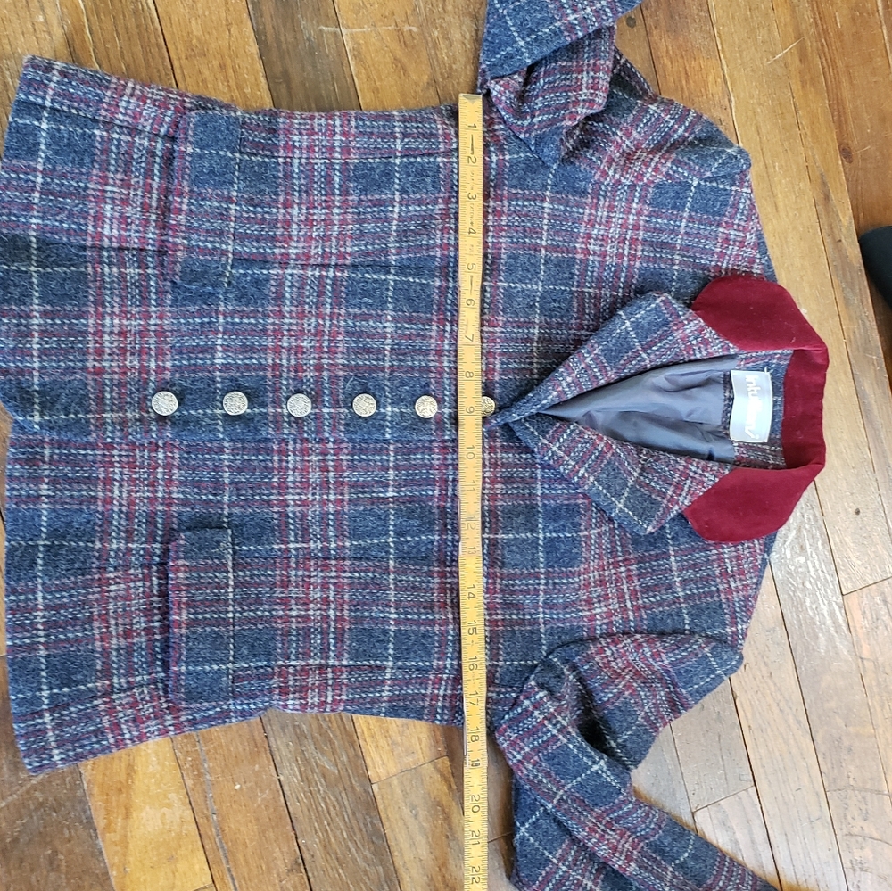 Last chance VTG Wool plaid Blazer - Picture 9 of 14